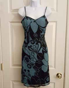 Silk Beaded Evening Dress - Paradise NY